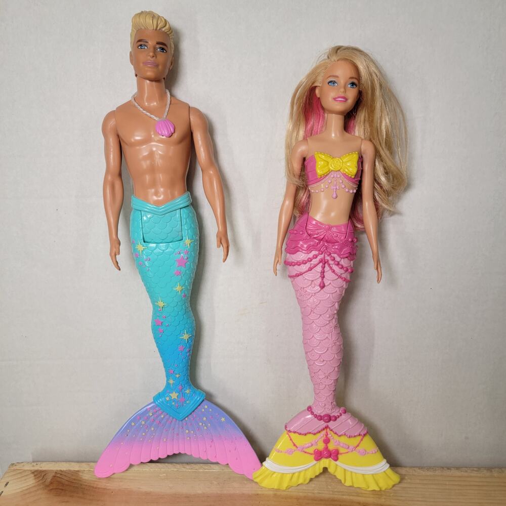 Set of 2 Barbie Dreamtopia Mermaid and Merman Doll Set